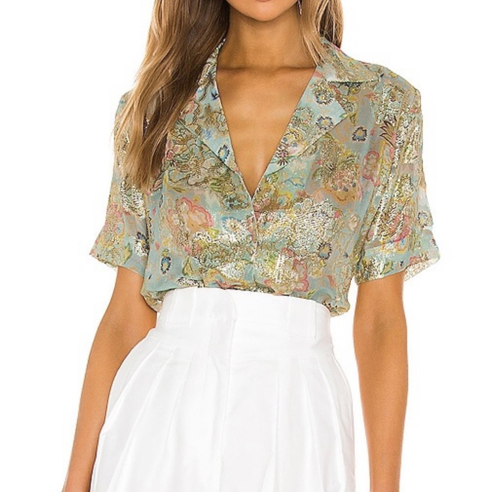HEMANT AND NANDITA Tiana Blouse In Green